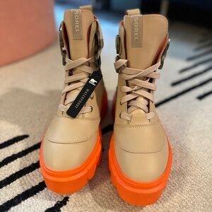 Sorel Caribou X Boot in Tan and Orange